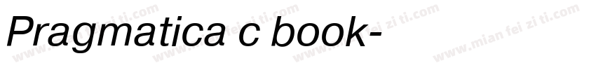 Pragmatica c book字体转换